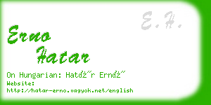 erno hatar business card